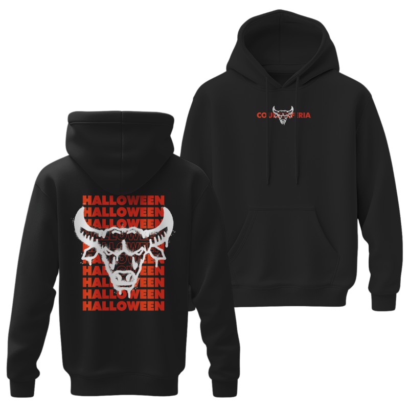 Sweats - Halloween taureau spray blanc