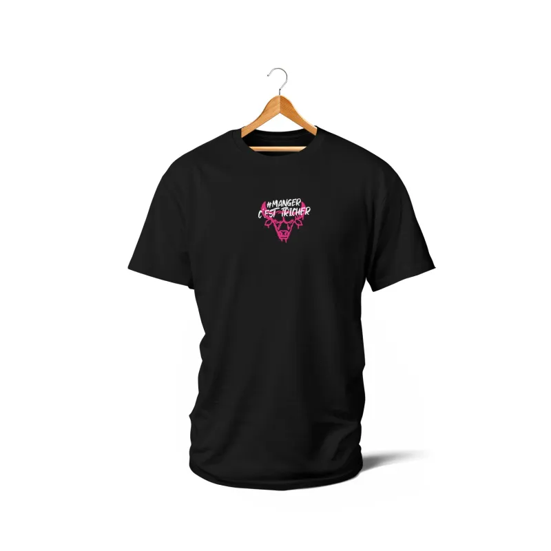 T-shirts - Manger c'est tricher (rose)