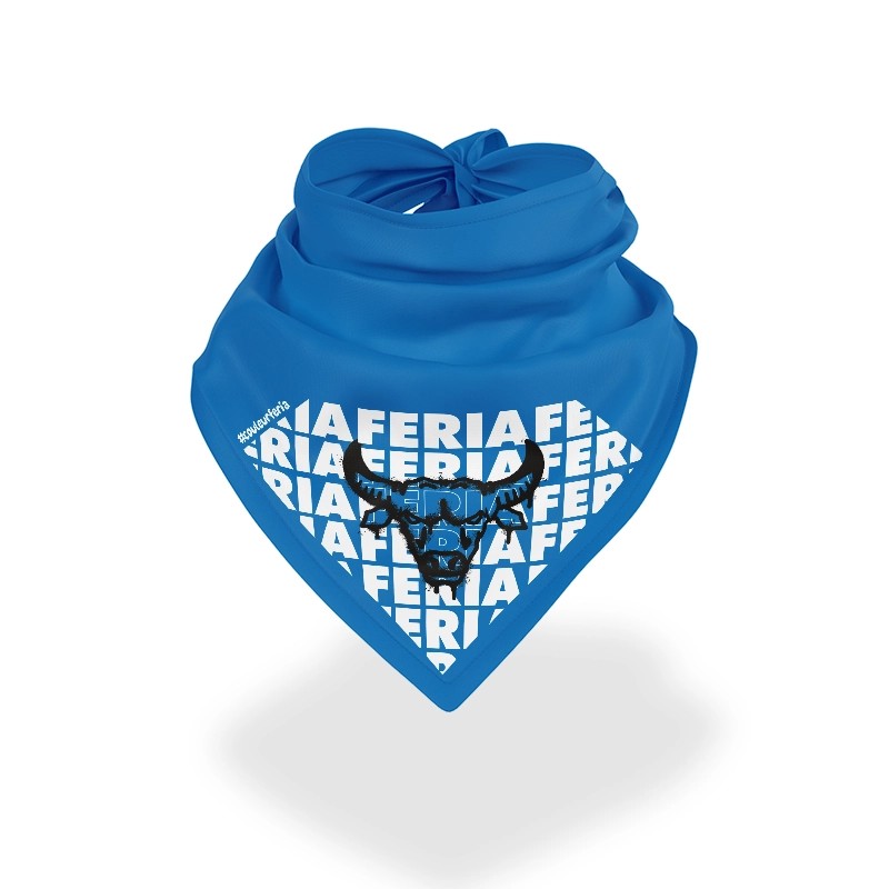 Bandana - Feria x6 + Taureau spray (noir et bleu)