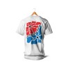 T-shirts - Couleur Féria, fleur double (rouge et bleu)