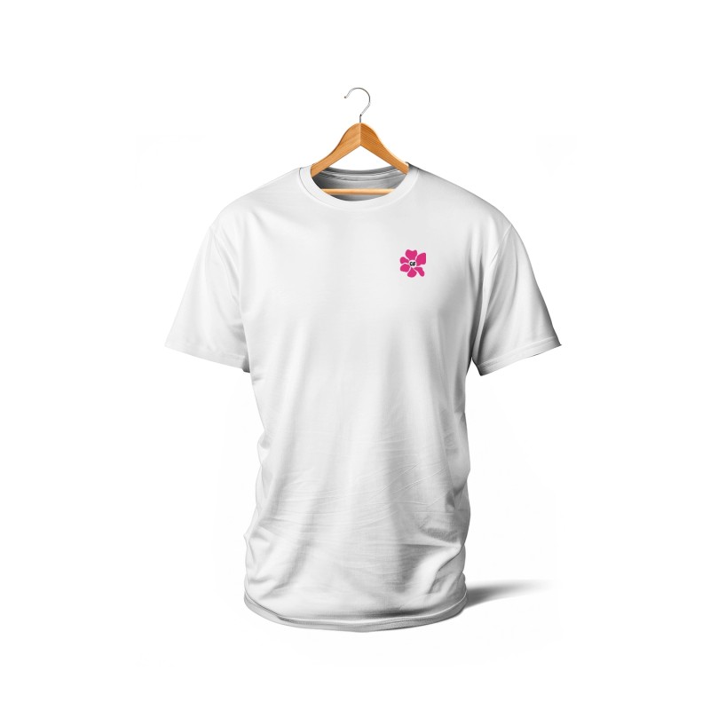 T-shirts - Couleur Féria, fleur double (rose)