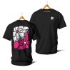 T-shirts - Couleur Féria, fleur double (rose et blanc)