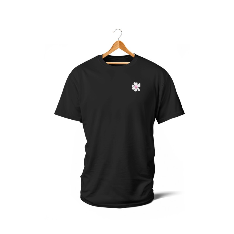 T-shirts - Couleur Féria, fleur double (rose et blanc)