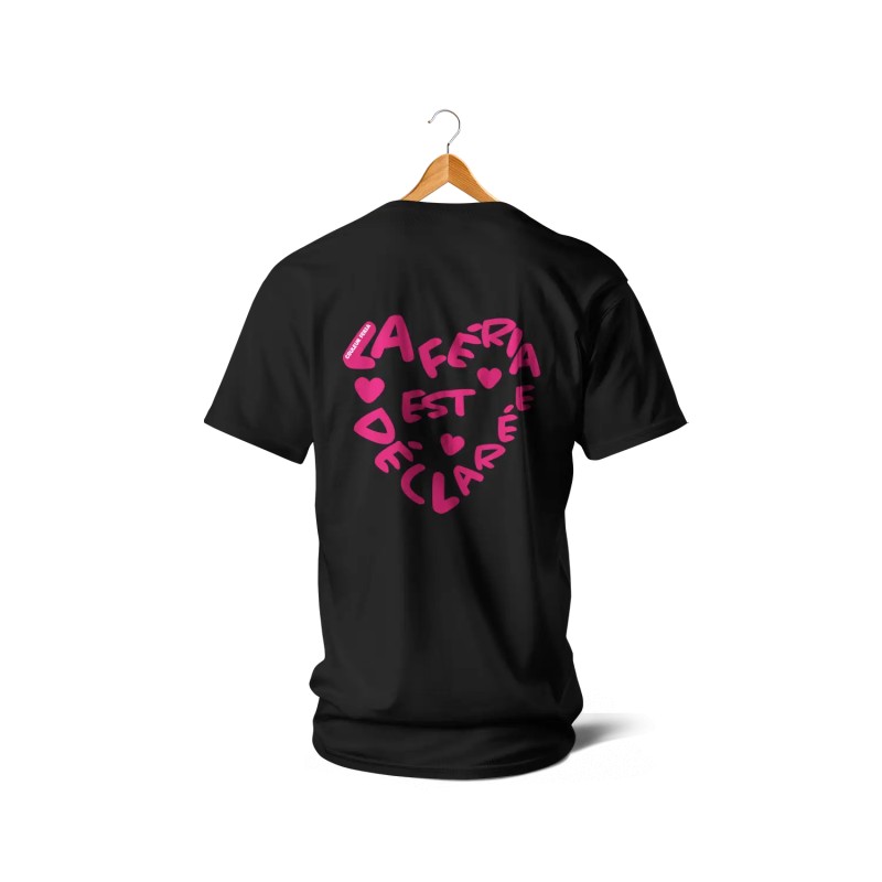 T-shirts - La Féria est déclarée (rose et noir)