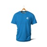 T-shirts - Couleur Féria, fleur double (bleu & blanc)