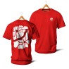 T-shirts - Couleur Féria, fleur double (rouge & blanc)
