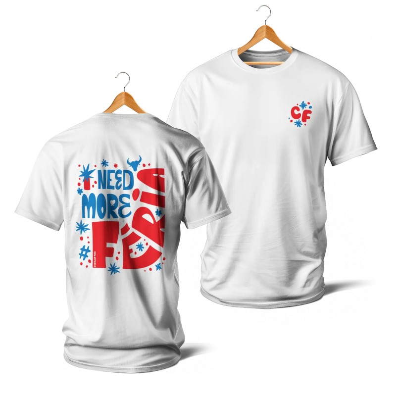 T-shirts - I need more feria (rouge et bleu)