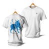 T-shirts - Couleur Féria, collage taureau (bleu)