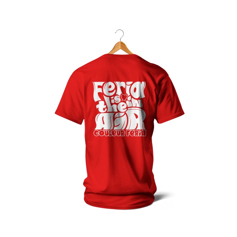 T-shirts - Couleur Féria, Féria is in the Air (rouge et blanc)