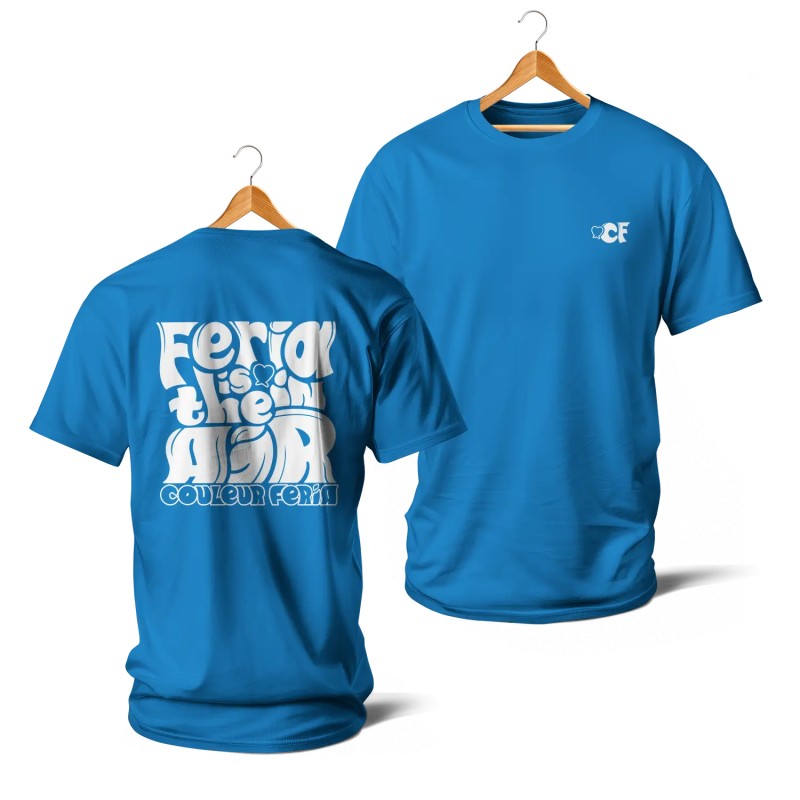 T-shirts - Couleur Féria, Féria is in the Air (bleu et blanc)