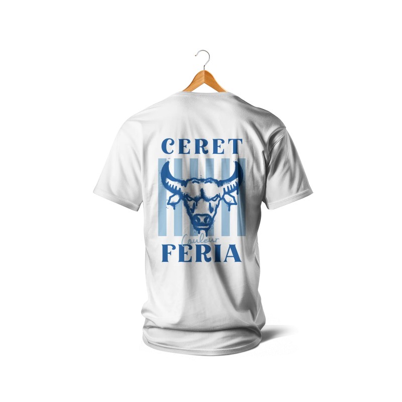 T-shirts - Couleur Féria, Céret Féria (Blanc et bleu)