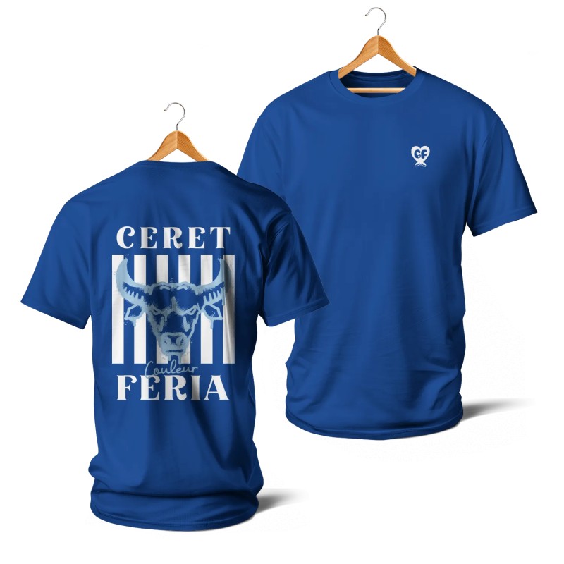 T-shirts - Couleur Féria, Céret Féria (Bleu et blanc)