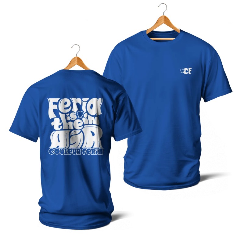 T-shirts - Couleur Féria, Féria is in the Air (bleu et blanc)