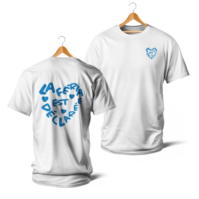 La Féria est déclarée (blanc et bleu)