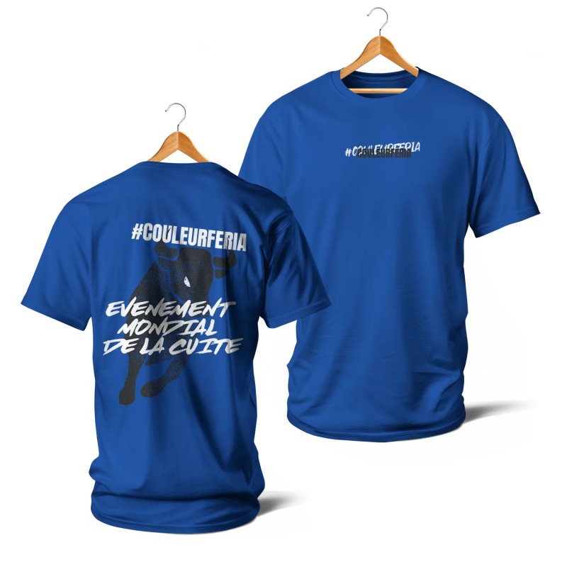 T-shirts - Evenement mondiale de la cuite (bleu et blanc)