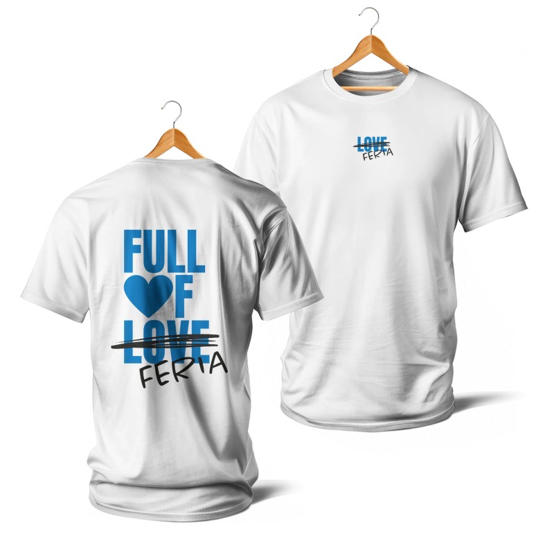 T-shirts - Full of love-feria (bleu)