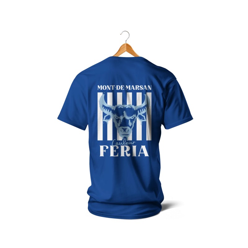 T-shirts - Couleur Féria, Mont-de-Marsan (Bleu et blanc)