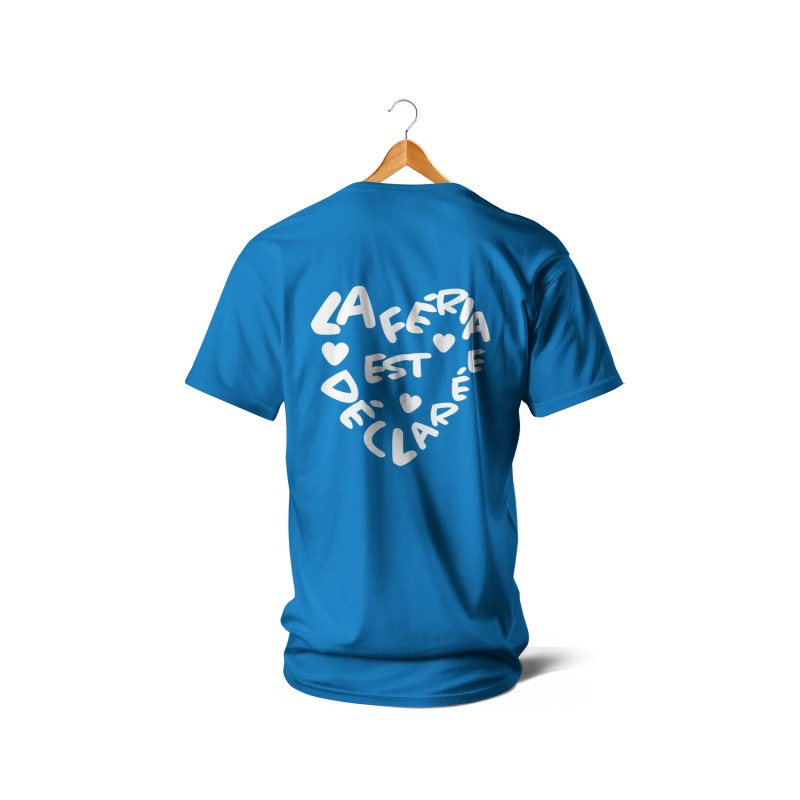 T-shirts - La Féria est déclarée (bleu et blanc)