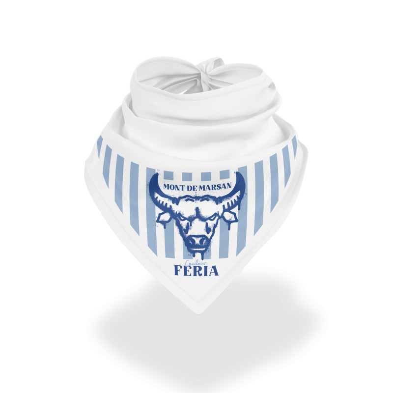 Bandana - Mont-de-Marsan (Blanc et bleu)