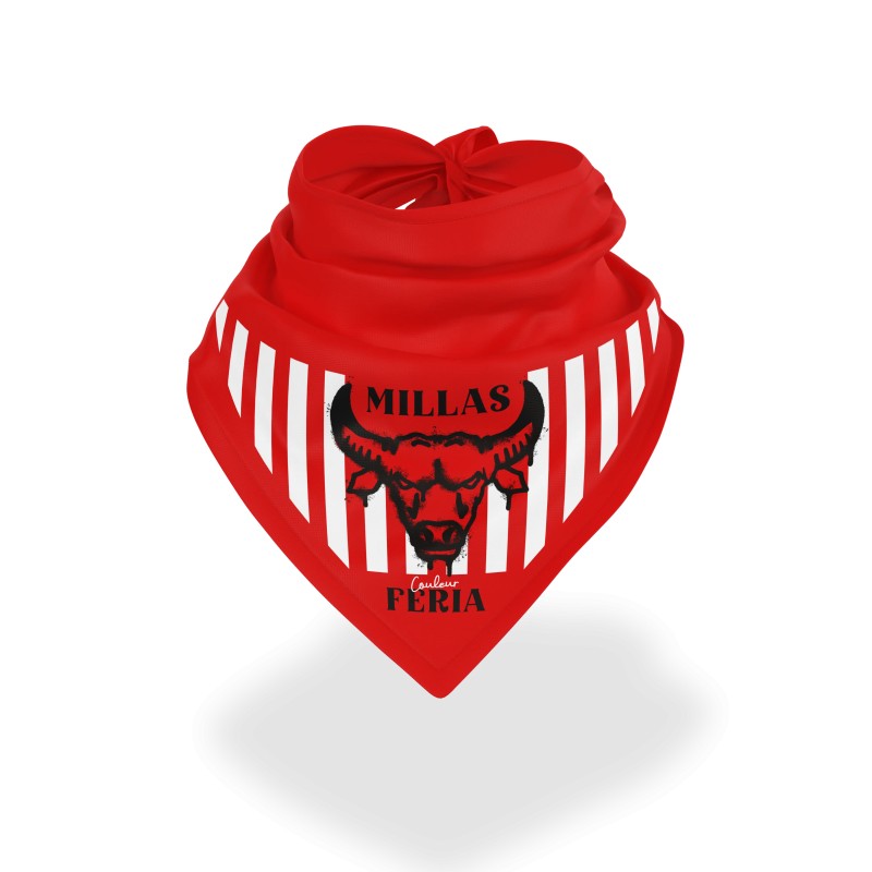 Bandana - Millas (Rouge et noir)