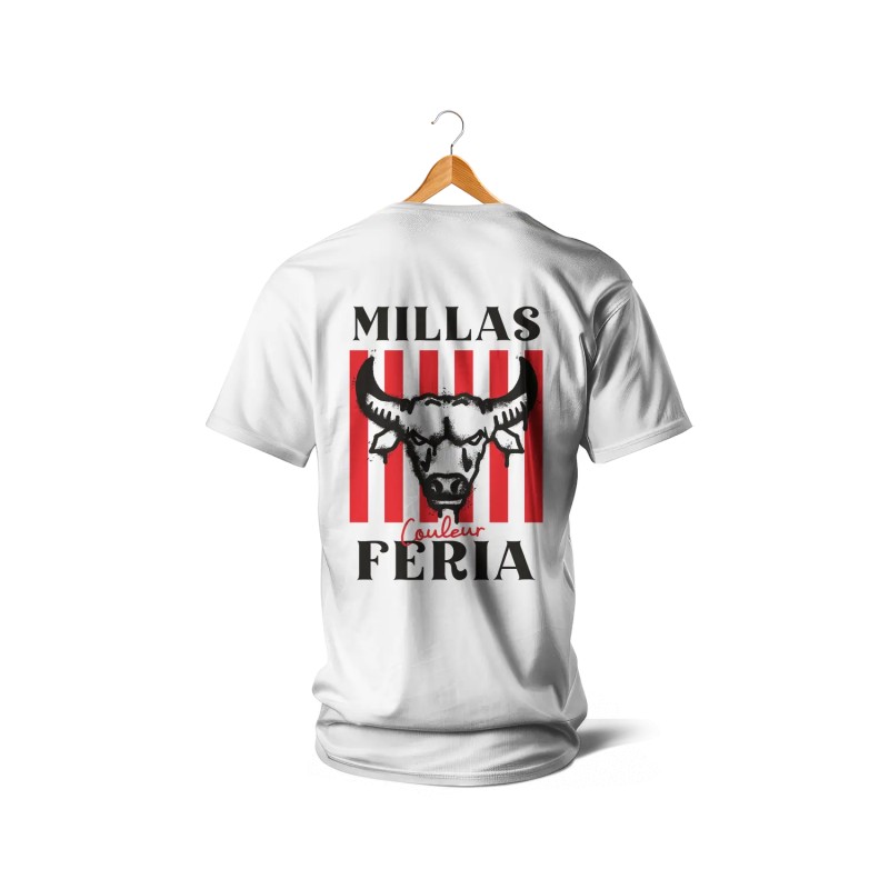 T-shirts - Couleur Féria, Millas (Blanc, rouge et noir)