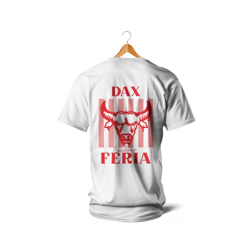 T-shirts - Couleur Féria, Dax (Blanc et rouge)