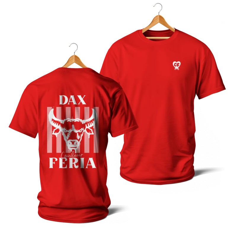 T-shirts - Couleur Féria, Dax (Rouge et blanc)