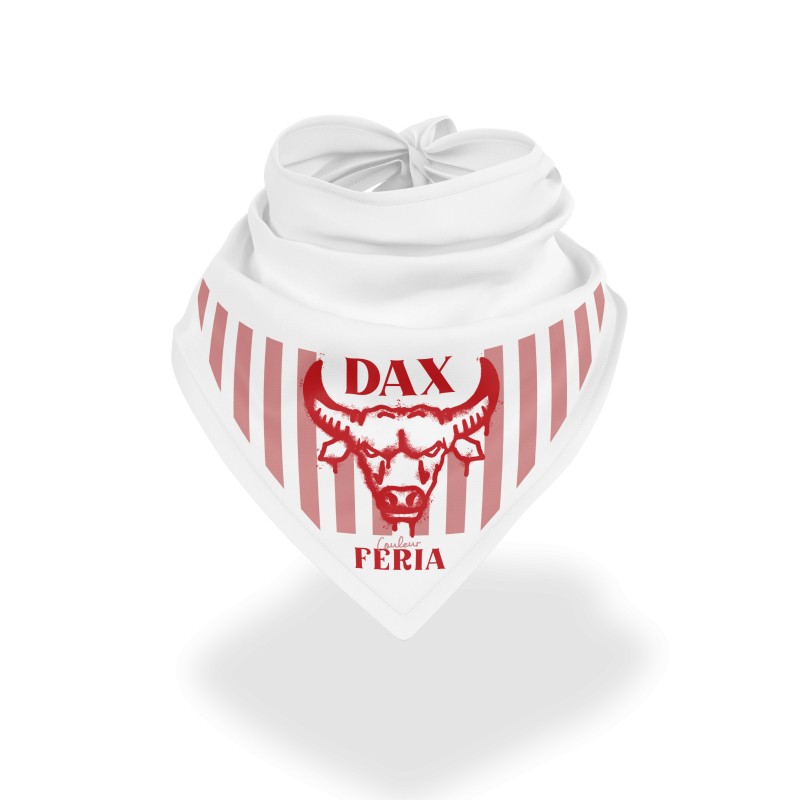 Bandana - Dax (Blanc et rouge)