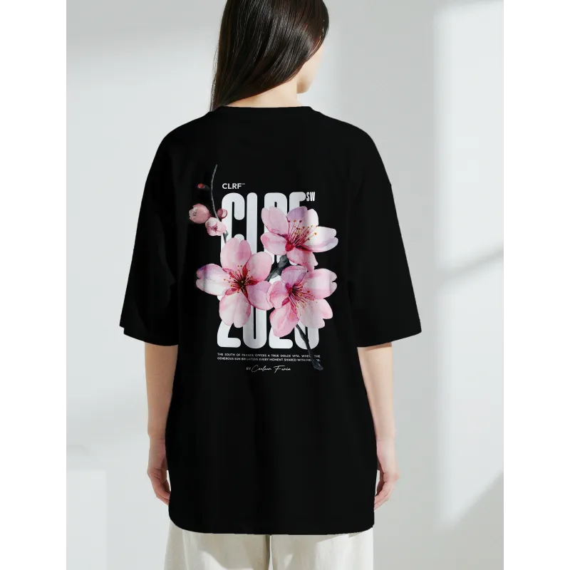 T-shirt Oversize Cherry Cherie – Fleurs de Cerisier | CLRF