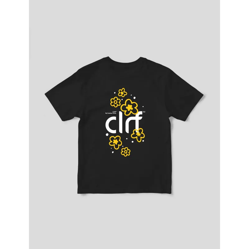 T-shirt Regular Fit Flower Power – Fleurs Dessinées | CLRF