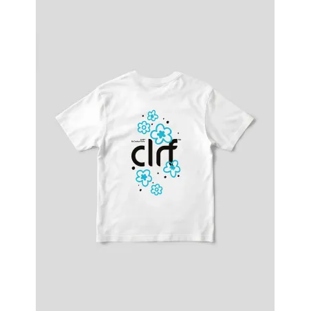 FLOWER POWER JAUNE T-SHIRT BLANC