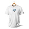 T-SHIRT BLANC - Panneaux manger c est tricher (bleu)