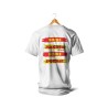 T-SHIRT BLANC - Panneaux manger c est tricher (rouge)