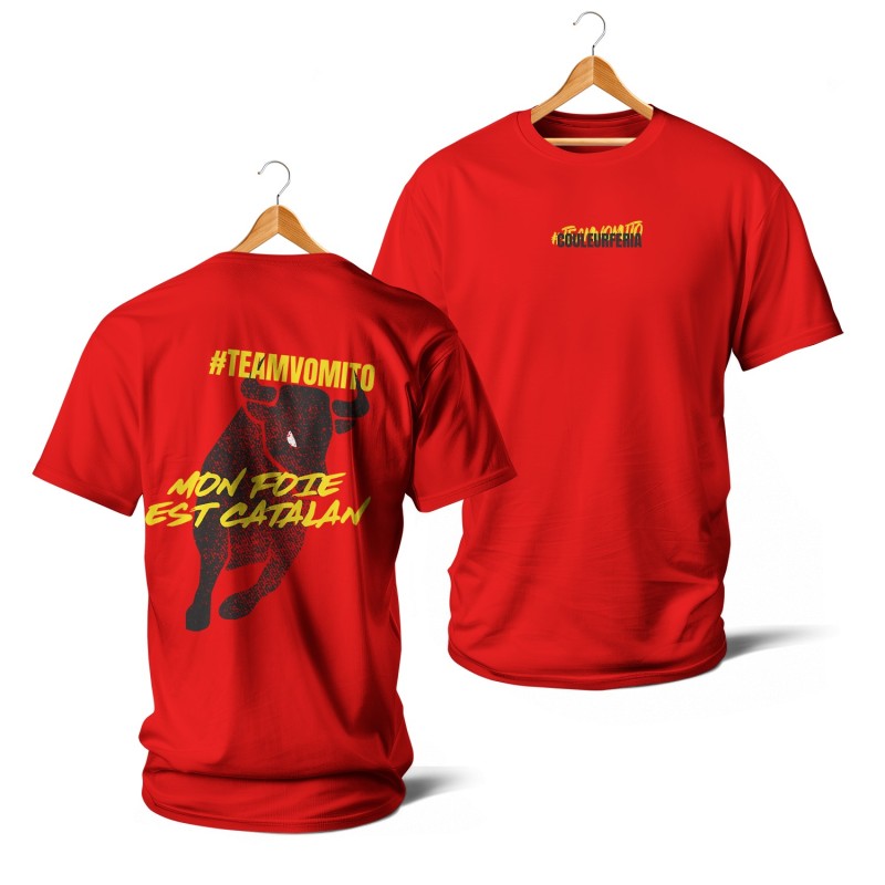 Team vomito mon foie est catalan (jaune et rouge)
