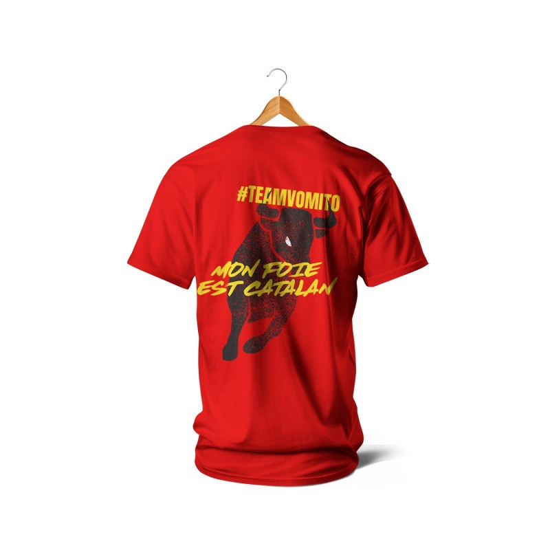 Team vomito mon foie est catalan (jaune et rouge)