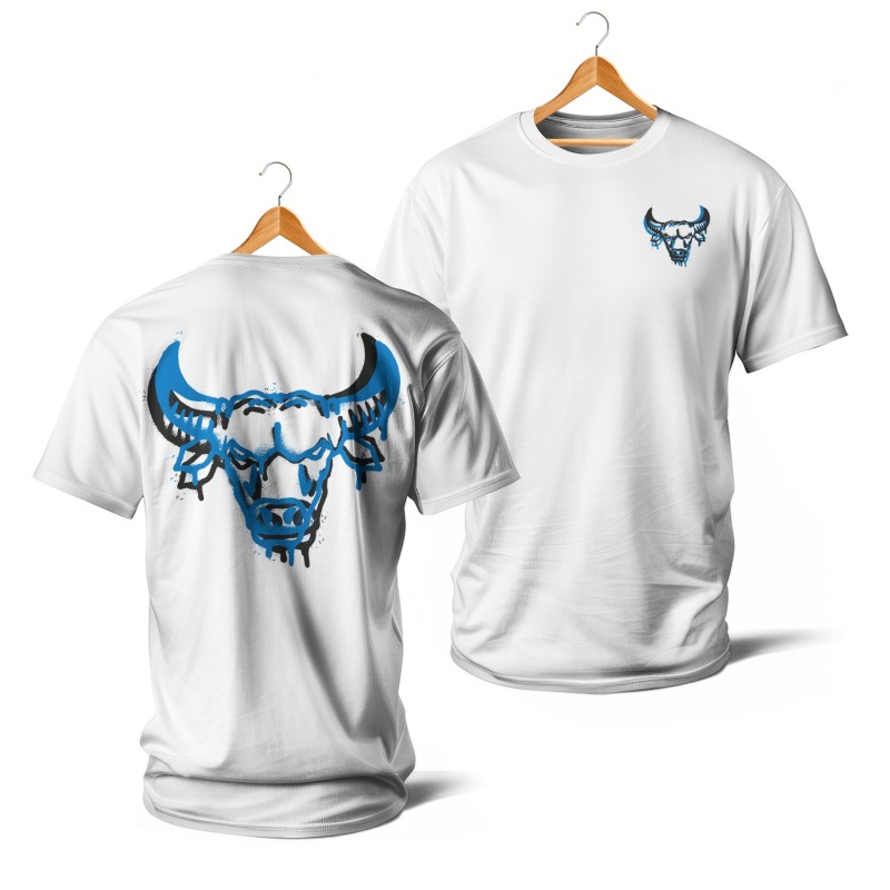 T-shirts - Taureau spray seul (bleu)