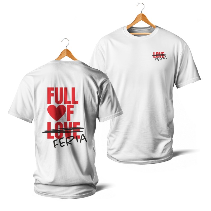 T-shirts - Full of love-feria (rouge)