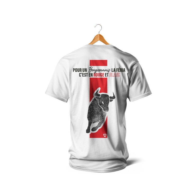 T-shirts - Feria de Bayonne : Pour un Bayonnais c'est en rouge et blanc