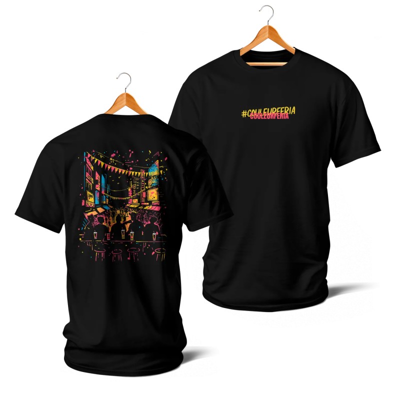 T-SHIRT NOIR - Fiesta color