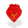 Bandana Catalane de coeur (rouge et jaune)