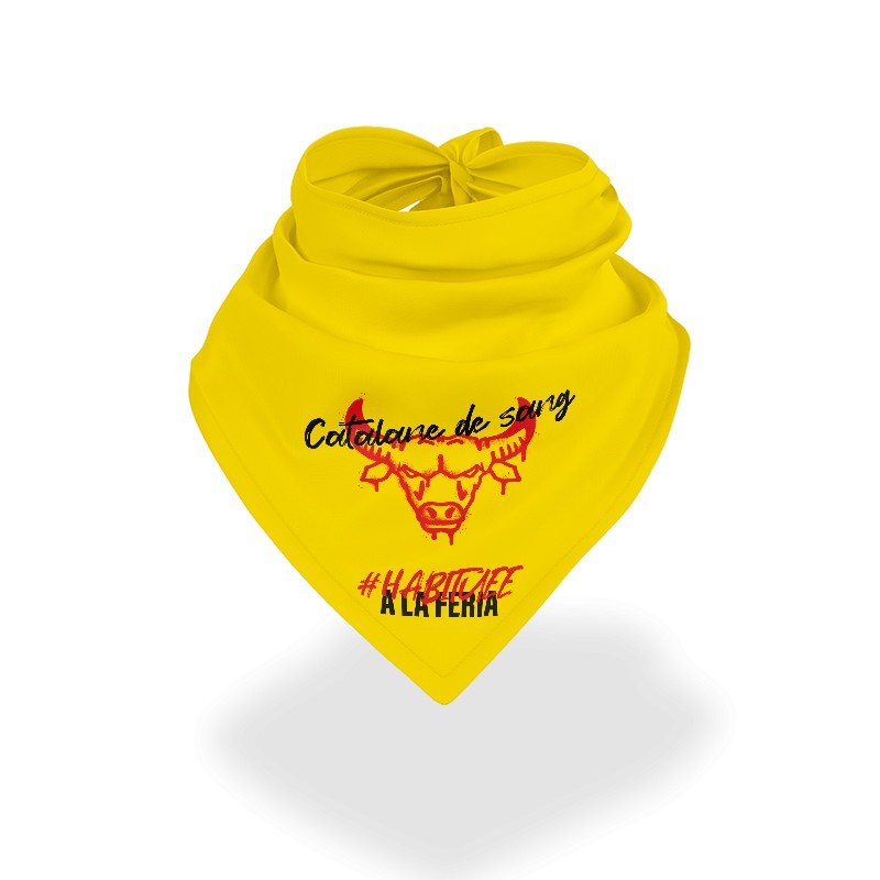 Bandana - Catalane de sang (jaune et rouge)