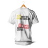 T-SHIRT BLANC - Mon foie est catalan, zero limite (jaune et rouge)