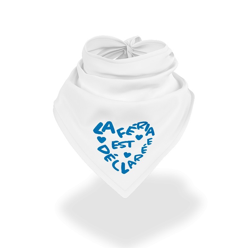 Bandana La Féria est déclarée (blanc et bleu)