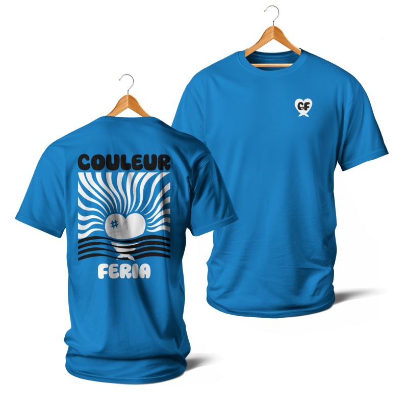 Couleur Féria, coucher de soleil (blanc et bleu)