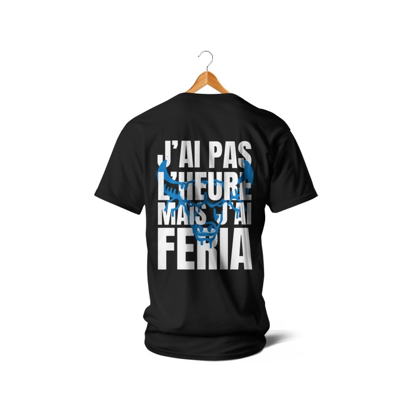 T-shirts - J’ai pas l’heure... mais j’ai féria (blanc et bleu)