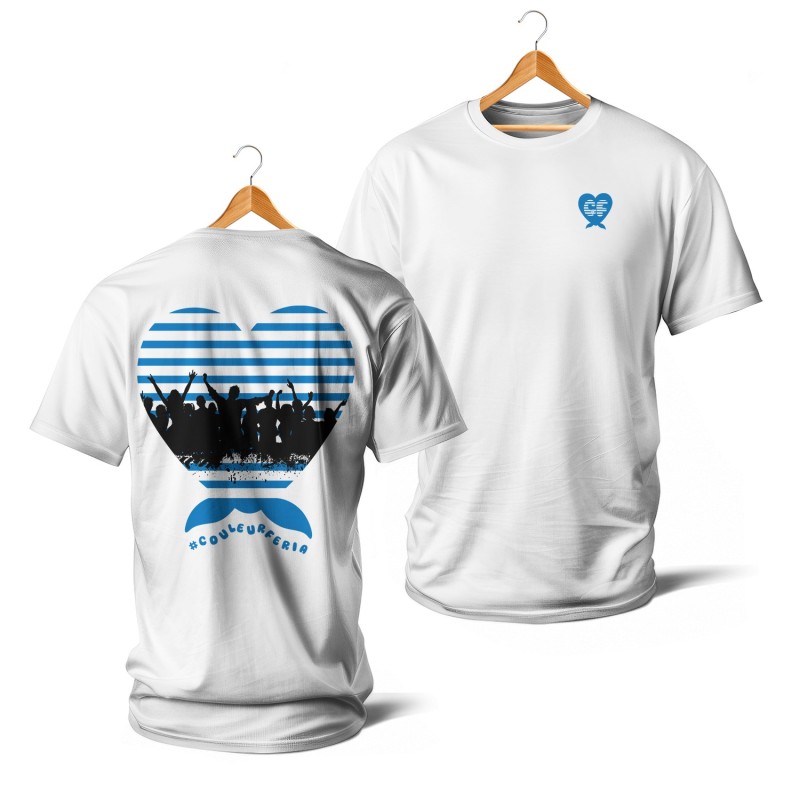 Mariniere coeur noeud (bleu et blanc)