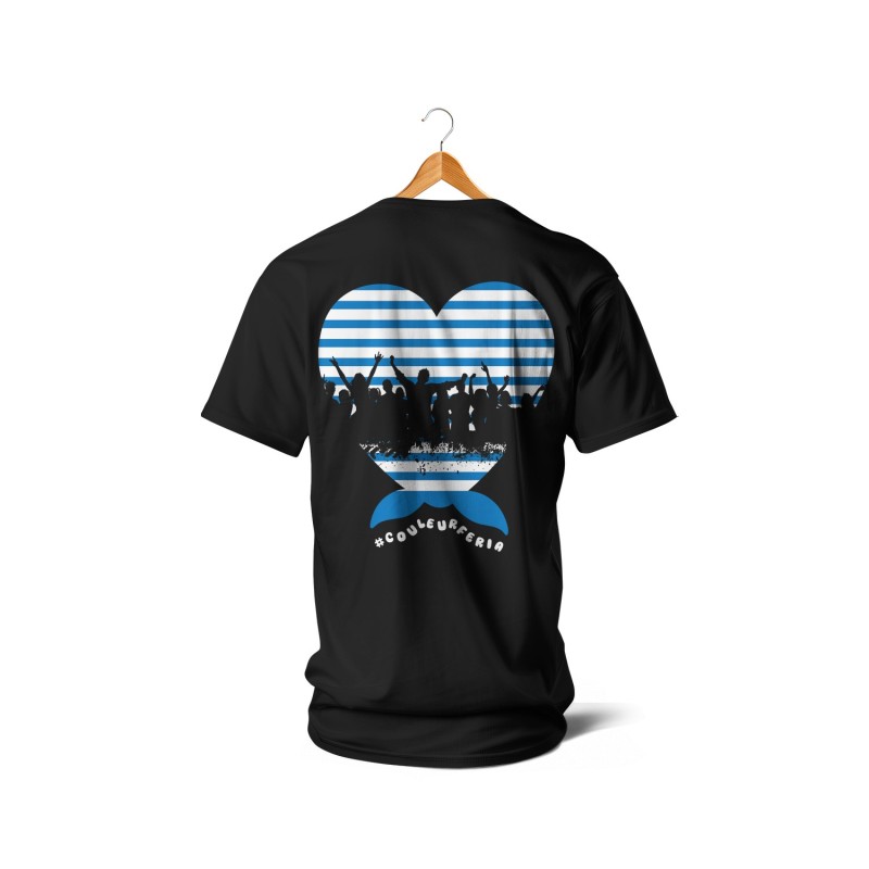 T-shirts - Mariniere coeur noeud (bleu et noir)