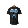 Mariniere coeur noeud (bleu et noir)