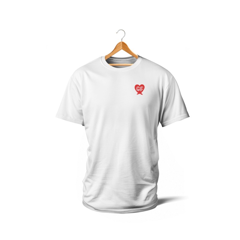 Mariniere coeur noeud (rouge et blanc)