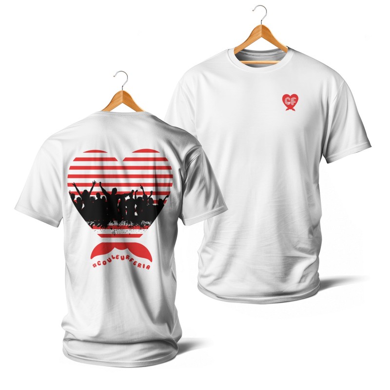 Mariniere coeur noeud (rouge et blanc)